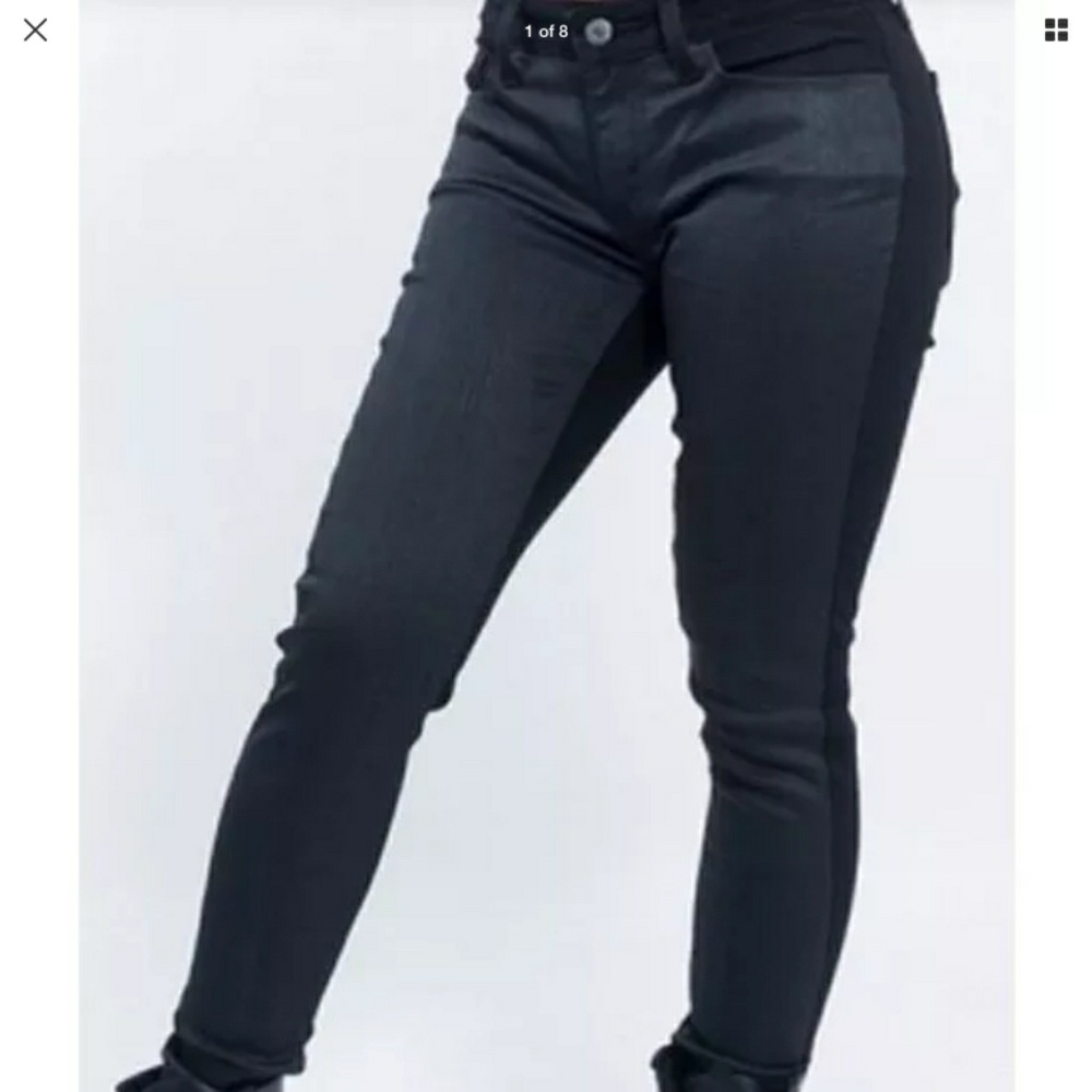 Levi 535 Super Skinny Black Jeans 26"X30"